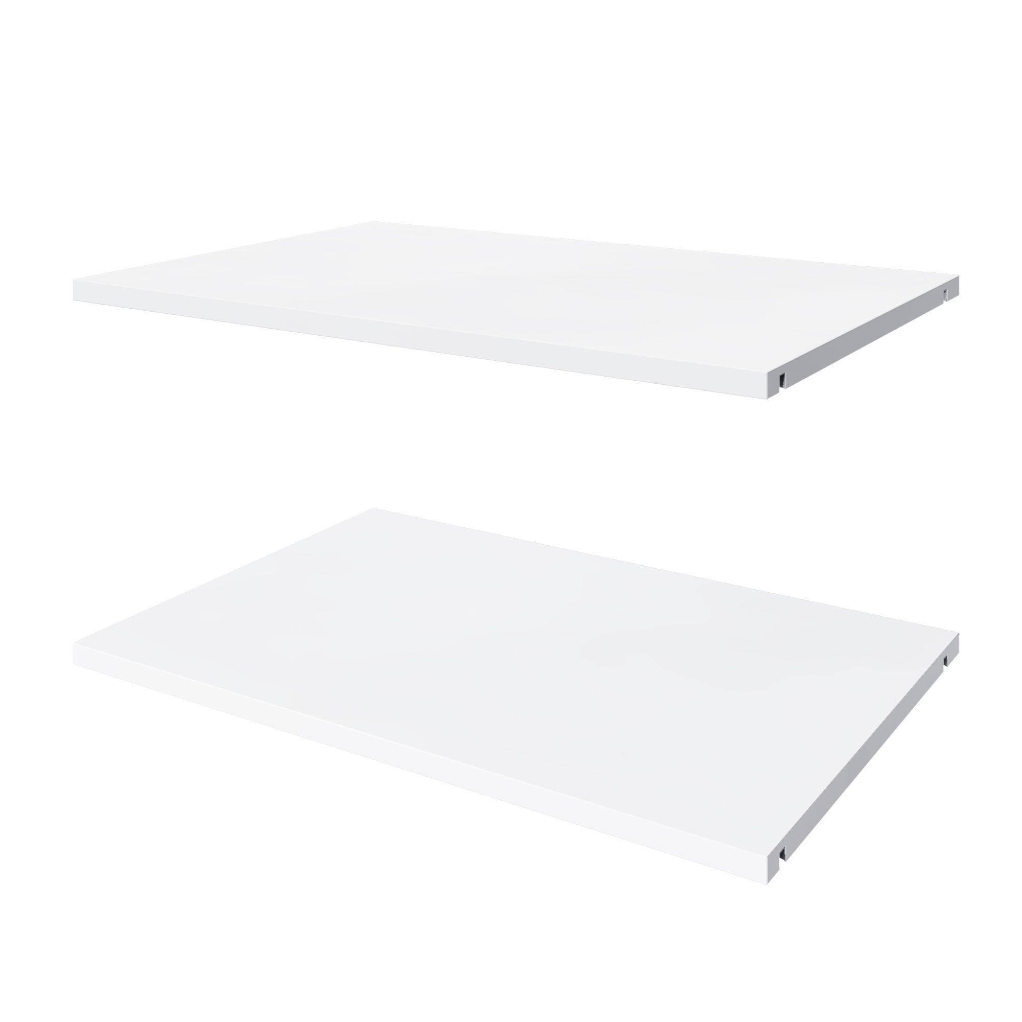 Комплект полок для шкафа 60 см, глубиной 40 см, 2 шт,  ЛДСП Белый