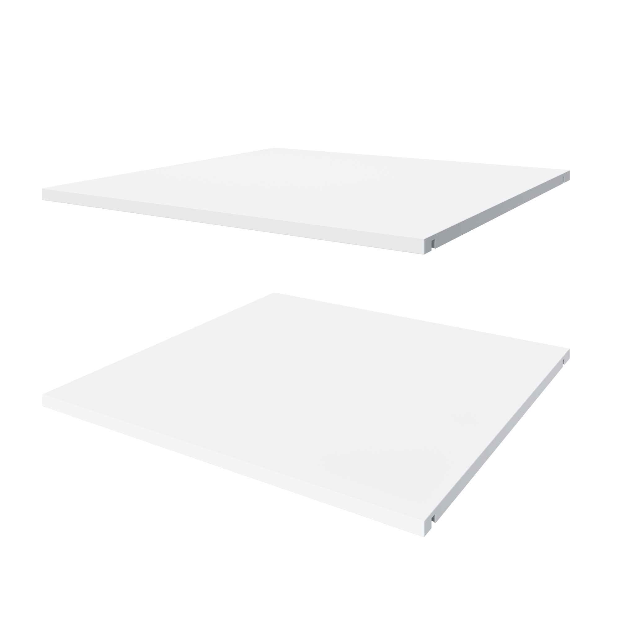 Комплект полок для шкафа 60 см, глубиной 58 см, 2 шт,  ЛДСП Белый