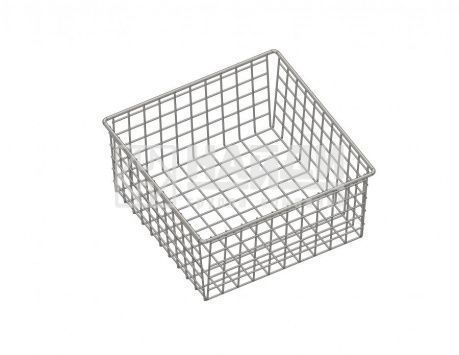 Корзина выдвижная 19х71х50 с доборами, для шкафа шириной 80 см, серебристый металлик