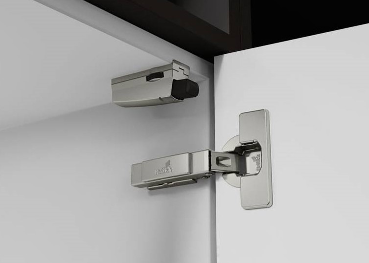 Петля Hettich Intermat с доводчиком Silent System на корпусе секции