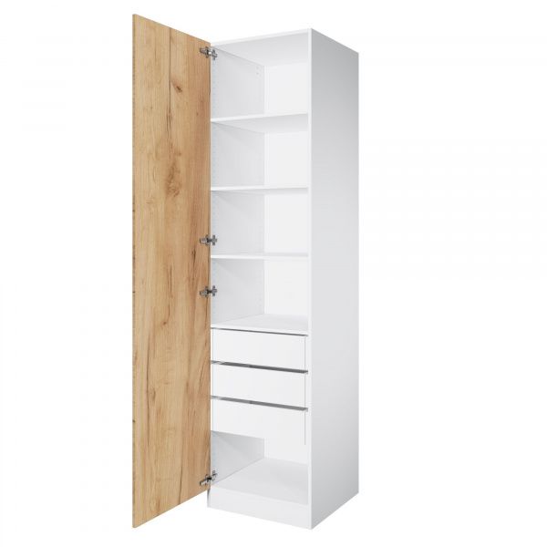 Дверь 230х60 для распашного шкафа шириной 60 см, ЛДСП цвет Дуб золотой