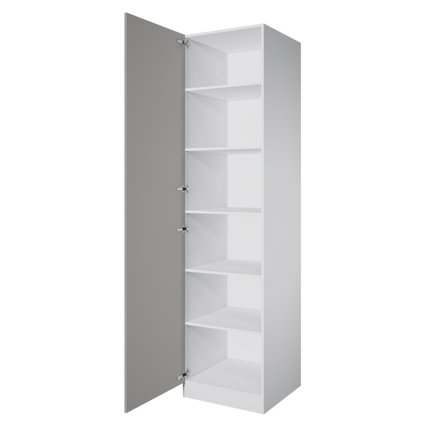 Дверь 230х60 для распашного шкафа шириной 60 см, ЛДСП цвет Шиншилла серая