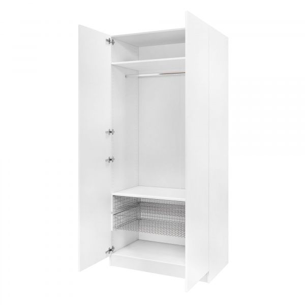 Дверь 210х50 для распашного шкафа шириной 100 см, ЛДСП цвет Белый перламутр