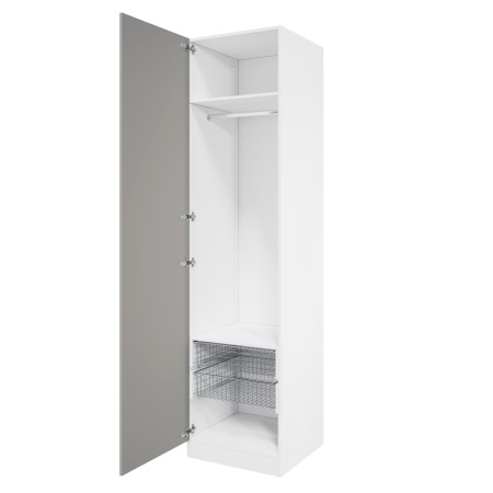 Дверь 230х60 для распашного шкафа шириной 60 см, ЛДСП цвет Шиншилла серая