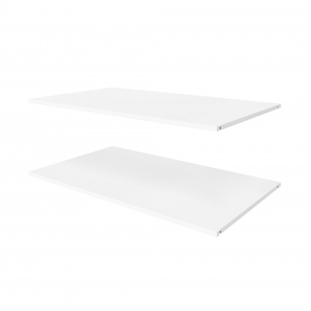 Комплект полок для шкафа 100 см, глубиной 58 см, 2 шт,  ЛДСП Белый