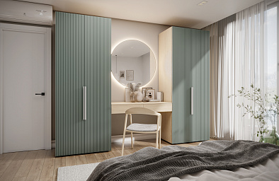 Шкаф распашной ТЕМПО ПВХ 