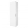 Шкаф 1-дверный ЛАЙТ К3, 240х60х42, ЛДСП, Белый перламутр, с полками