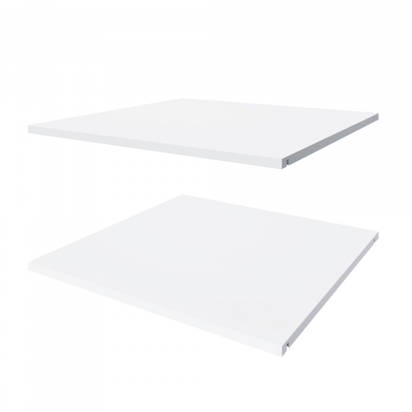 Комплект полок для шкафа 60 см, глубиной 58 см, 2 шт,  ЛДСП Белый