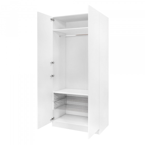 Дверь 210х50 для распашного шкафа шириной 100 см, ЛДСП цвет Белый перламутр