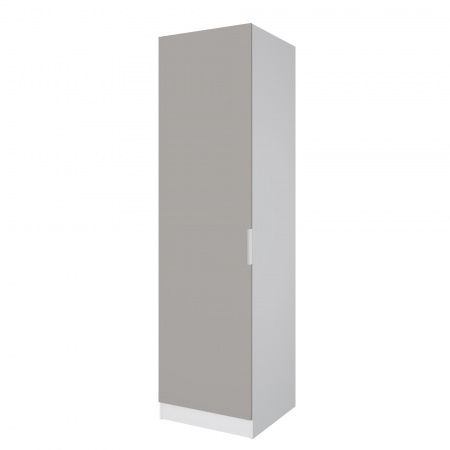 Шкаф 1-дверный ЛАЙТ К3, 240х60х42, ЛДСП, Шиншилла серая, с полками