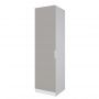Шкаф 1-дверный ЛАЙТ К3, 240х60х42, ЛДСП, Шиншилла серая, с полками