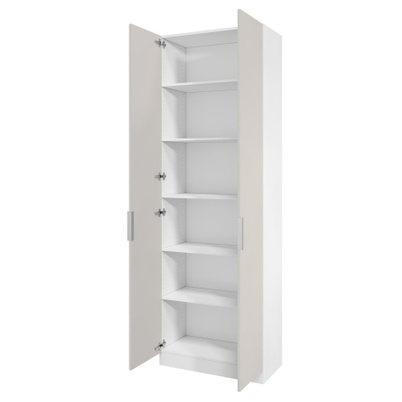 Шкаф 2-дверный распашной ЛАЙТ К3, 240х80х42, ЛДСП, Кашемир, с полками