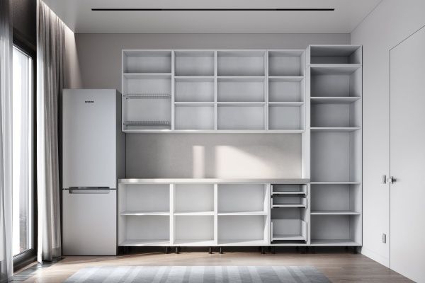 Кухонный гарнитур ЛАЙТ 238x270x60 см МДФ цвет Крем-брюле 10 секций