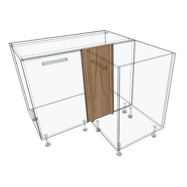 Угловая планка для напольного углового шкафа ЛАЙТ ЛДСП цвет Дуб золотой