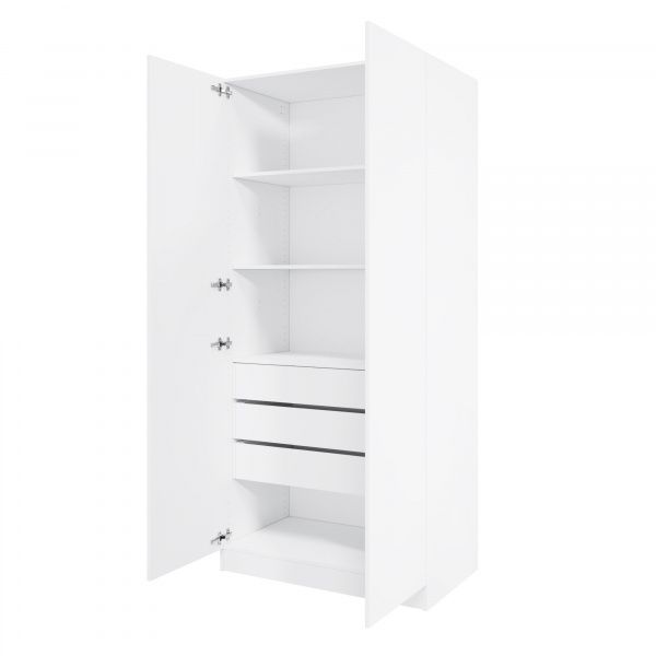 Корпус шкафа шириной 100 см, ЛДСП Белый, 220х100х58