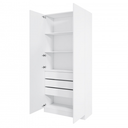 Корпус шкафа шириной 100 см, ЛДСП Белый, 220х100х40