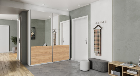 Корпус шкафа шириной 80 см, ЛДСП Белый, 220х80х40