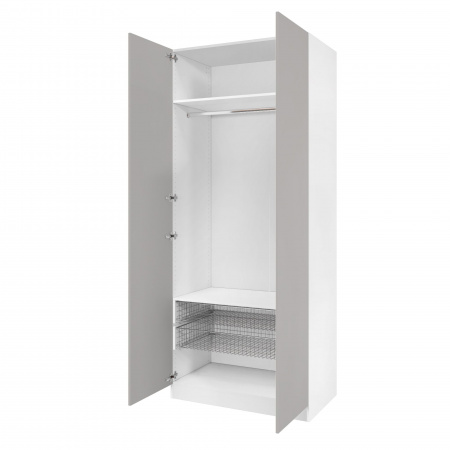 Дверь 230х50 для распашного шкафа шириной 100 см, ЛДСП цвет Шиншилла серая