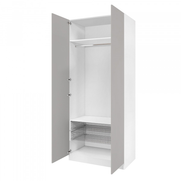 Дверь 230х50 для распашного шкафа шириной 100 см, ЛДСП цвет Шиншилла серая