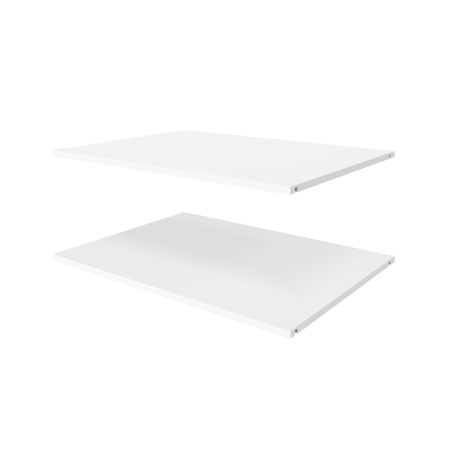 Комплект полок для шкафа 80 см, глубиной 58 см, 2 шт,  ЛДСП Белый