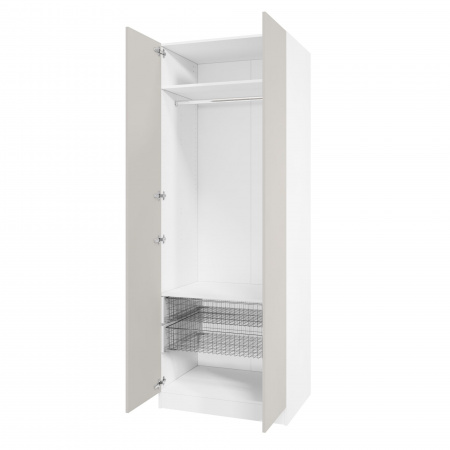 Дверь 210х40 для распашного шкафа шириной 80 см, ЛДСП цвет Кашемир