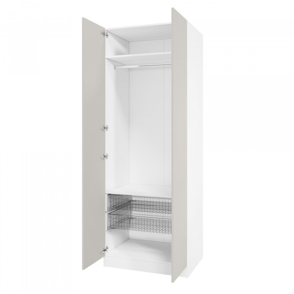 Дверь 210х40 для распашного шкафа шириной 80 см, ЛДСП цвет Кашемир