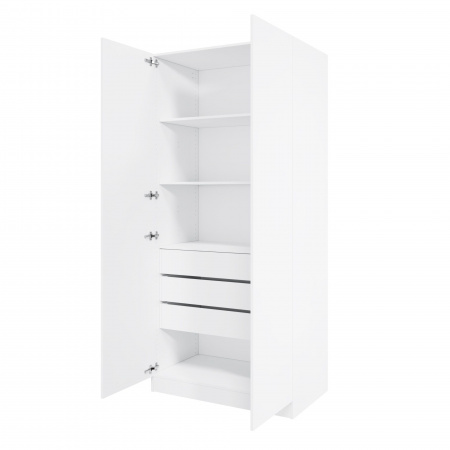 Корпус шкафа шириной 100 см, ЛДСП Белый, 220х100х58