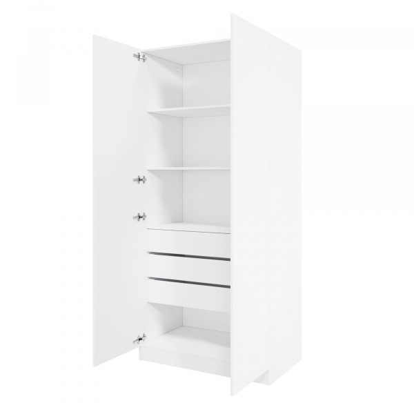 Корпус шкафа шириной 100 см, ЛДСП Белый, 220х100х58