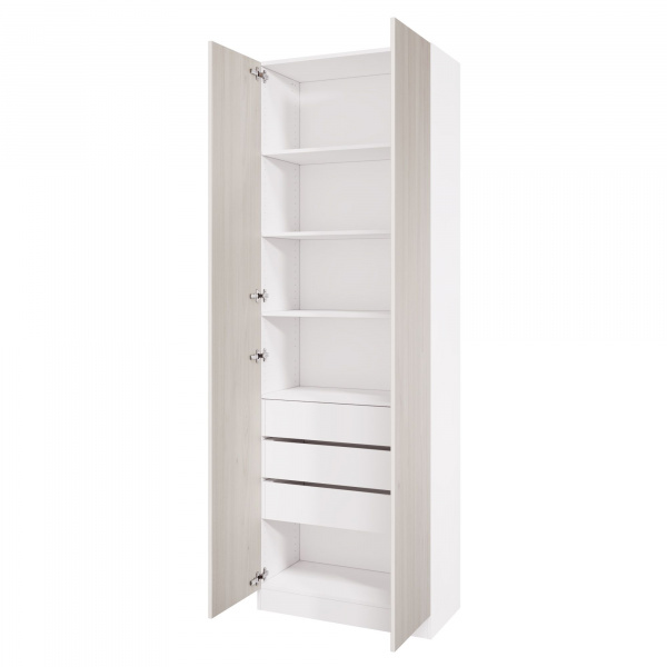 Корпус шкафа шириной 80 см, ЛДСП Белый, 240х80х40