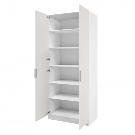 Шкаф 2-дверный распашной ЛАЙТ К3, 220х100х60, ЛДСП, Кашемир, с полками