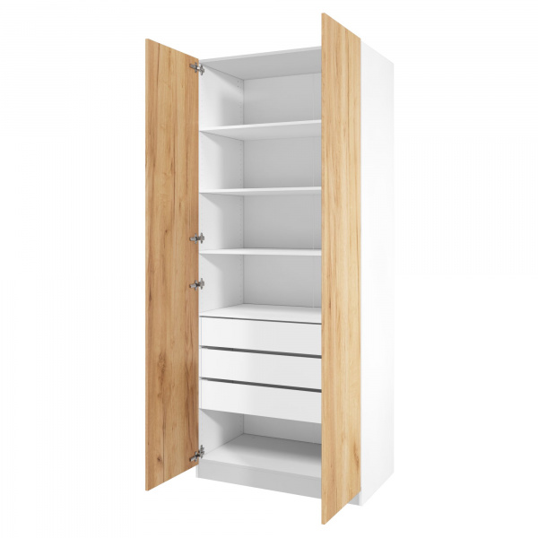 Дверь 210х50 для распашного шкафа шириной 100 см, ЛДСП цвет Дуб золотой