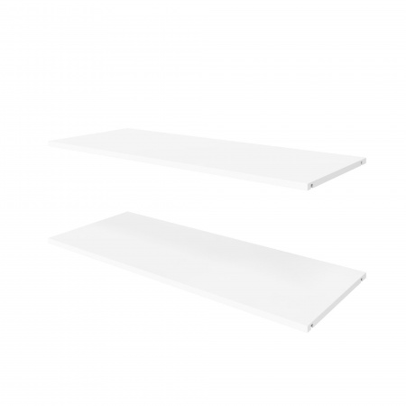 Комплект полок для шкафа 100 см, глубиной 40 см, 2 шт,  ЛДСП Белый