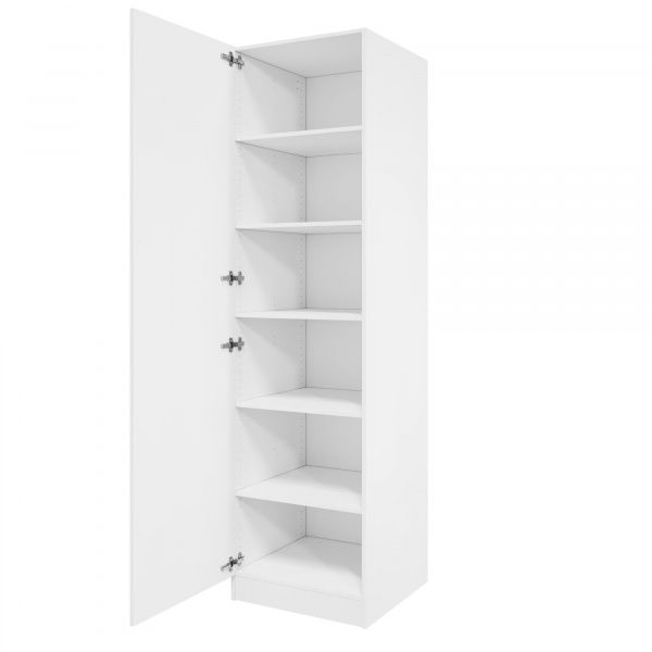 Дверь 210х60 для распашного шкафа шириной 60 см, ЛДСП цвет Белый перламутр