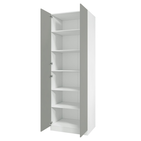 Дверь 230х40 для распашного шкафа шириной 80 см, ЛДСП цвет Шиншилла серая