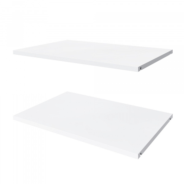 Комплект полок для шкафа 60 см, глубиной 40 см, 2 шт,  ЛДСП Белый