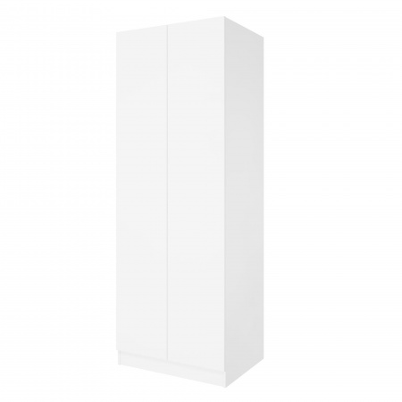 Дверь 210х40 для распашного шкафа шириной 80 см, ЛДСП цвет Белый перламутр