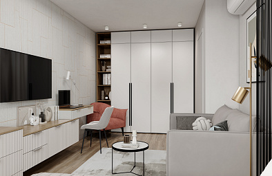 Шкаф распашной ЛАЙН ЭМАЛЬ