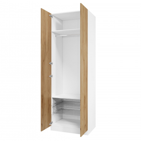 Корпус шкафа шириной 80 см, ЛДСП Белый, 240х80х58