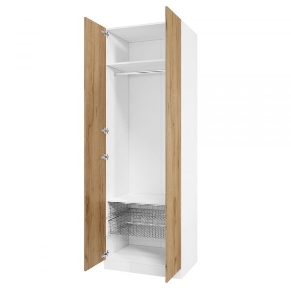 Корпус шкафа шириной 80 см, ЛДСП Белый, 240х80х58