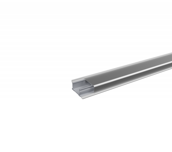 Бортик пристеночный EASY FIT 13,5*27*3050 мм АЛЮМИНИЙ серебро + к-т заглушек (2 торцевых + 2 угла) цвет серый