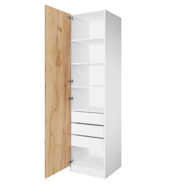 Дверь 230х60 для распашного шкафа шириной 60 см, ЛДСП цвет Дуб золотой