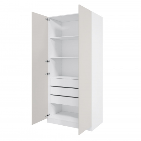 Дверь 210х50 для распашного шкафа шириной 100 см, ЛДСП цвет Кашемир