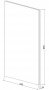 Дверь для навесного шкафа ЛАЙТ 95,6х44,6 см ЛДСП цвет Белый перламутр