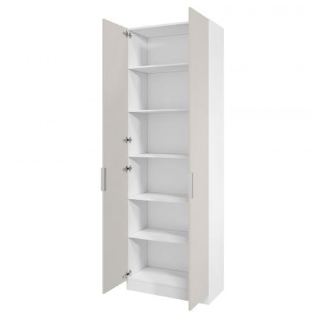 Шкаф 2-дверный распашной ЛАЙТ К3, 240х80х42, ЛДСП, Кашемир, с полками