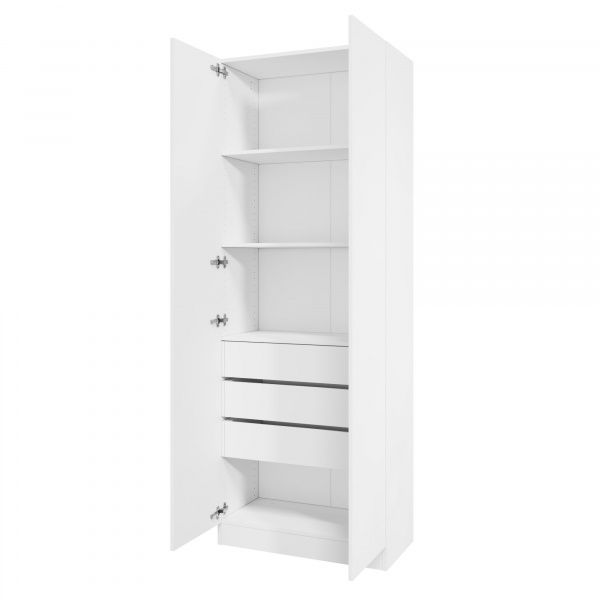 Корпус шкафа шириной 80 см, ЛДСП Белый, 220х80х40