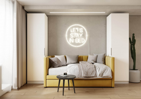 Шкаф 1-дверный ЛАЙТ К1, 240х60х60, ЛДСП, Белый перламутр, с ящиками и полками