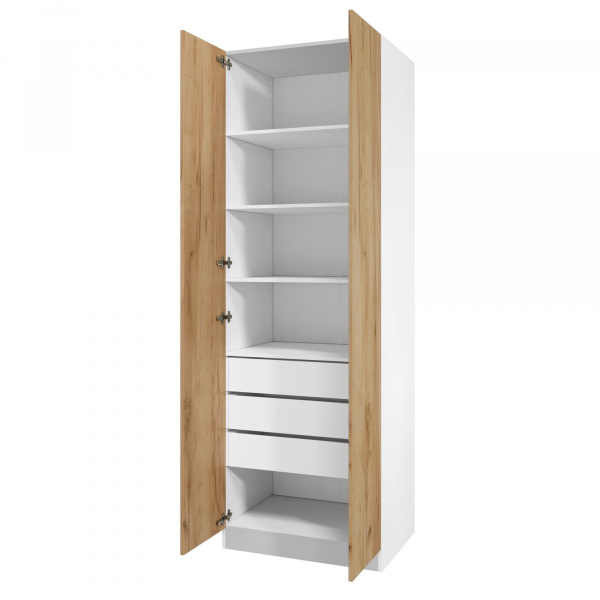 Дверь 230х40 для распашного шкафа шириной 80 см, ЛДСП цвет Дуб золотой