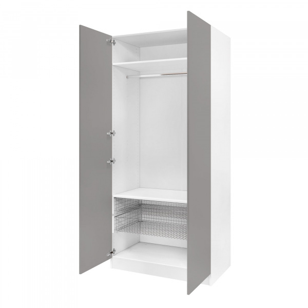 Дверь 210х50 для распашного шкафа шириной 100 см, ЛДСП цвет Шиншилла серая