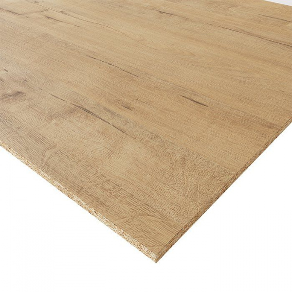 Стеновая панель Дуб Банратти 300х60х1 см, HPL-пластик, цвет светло-коричневый