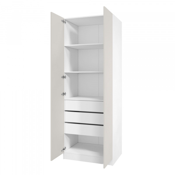 Дверь 210х40 для распашного шкафа шириной 80 см, ЛДСП цвет Кашемир